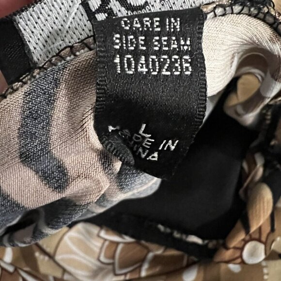 BCX Vintage Y2K Floral Print Babydoll Top Size Large Boho Going Out Top - Picture 7 of 7